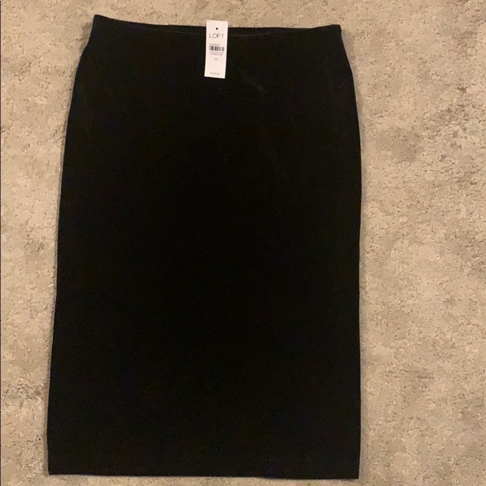 LOFT suede skirt
